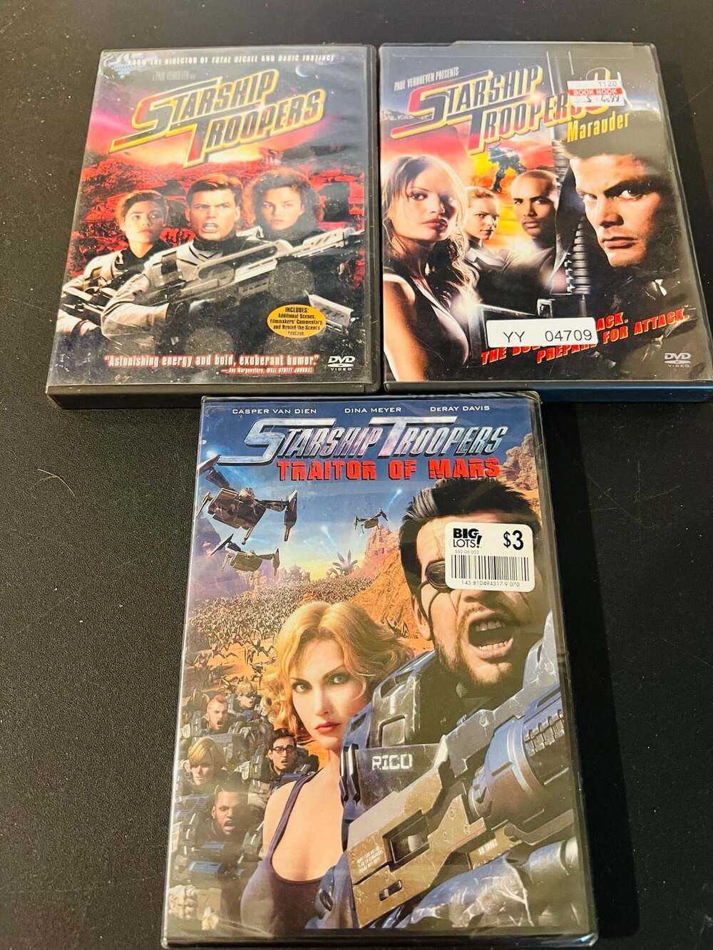 Starship Troopers 3-Movie DVD Lot
